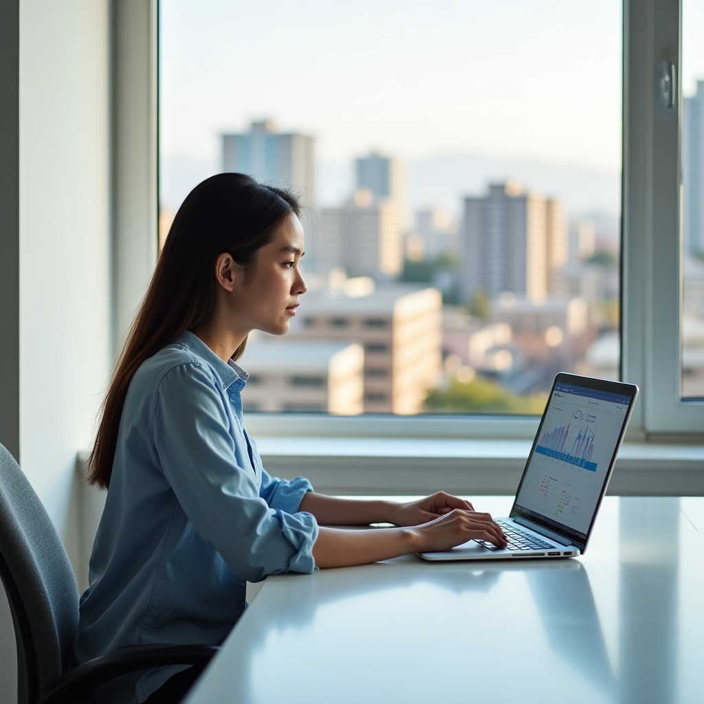 Students learning about real estate finance in an online course setting